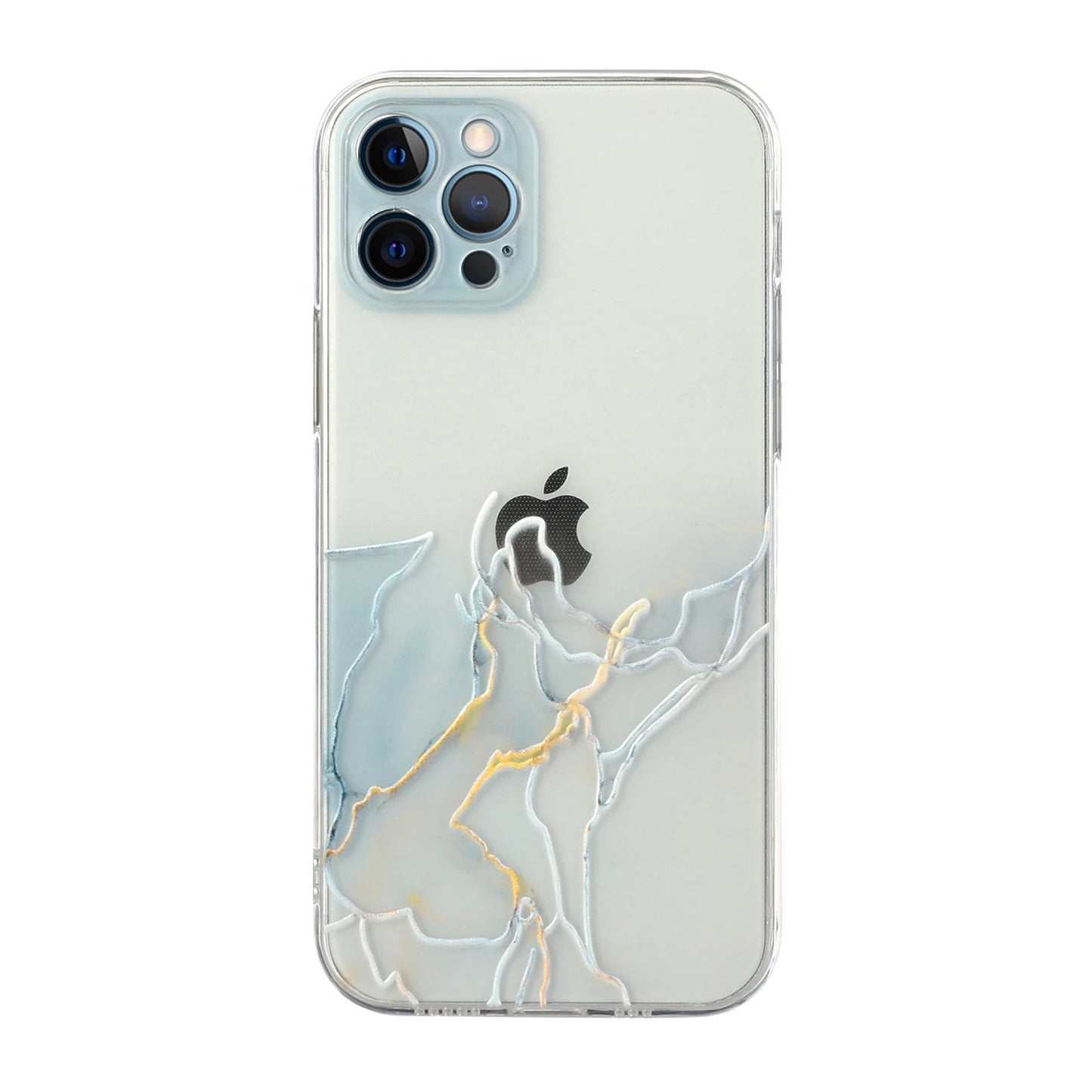 Holo Marble Soft Clear iPhone Case