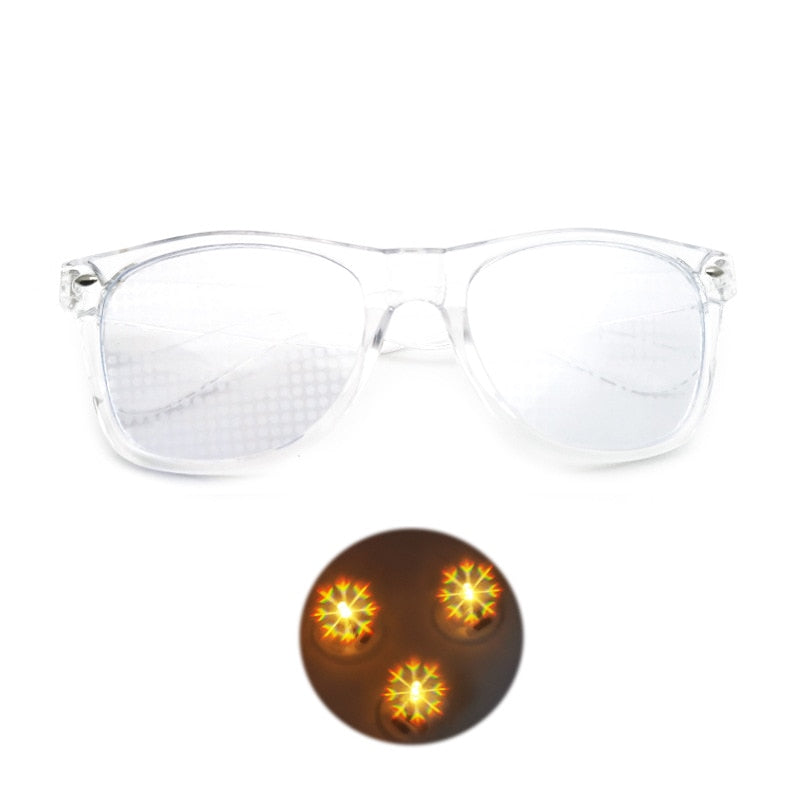 Diffraction 3D Rectangle Sunglasses