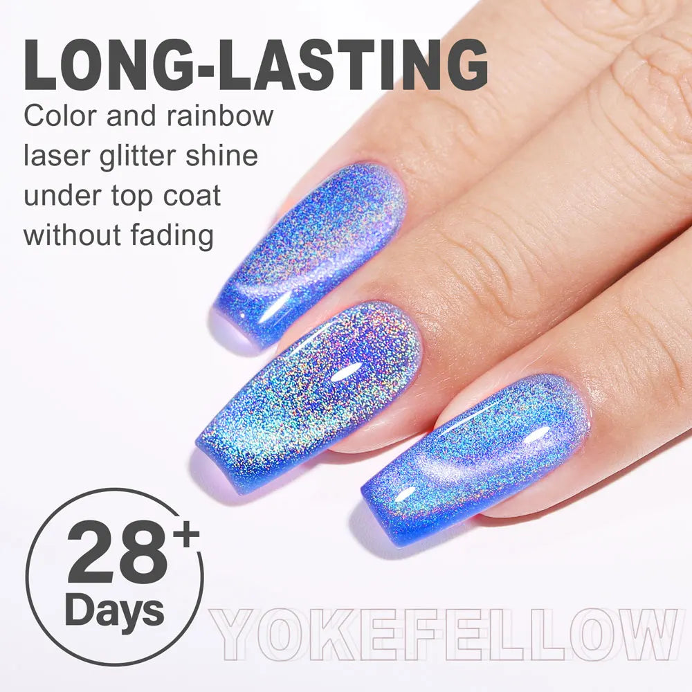 Holo Cat Eye Nail Gel Polish