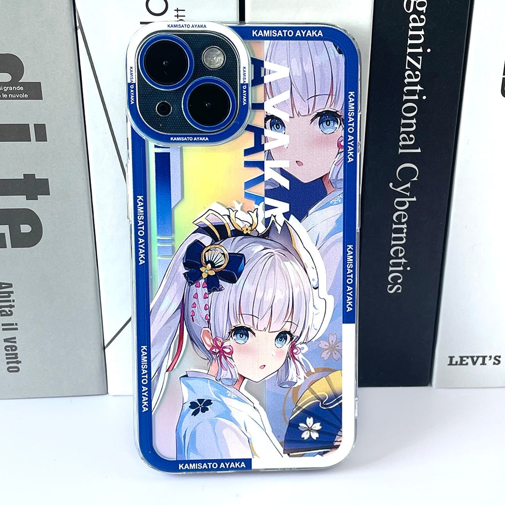 Holo Genshin Impact Kamisato Ayaka iPhone Case