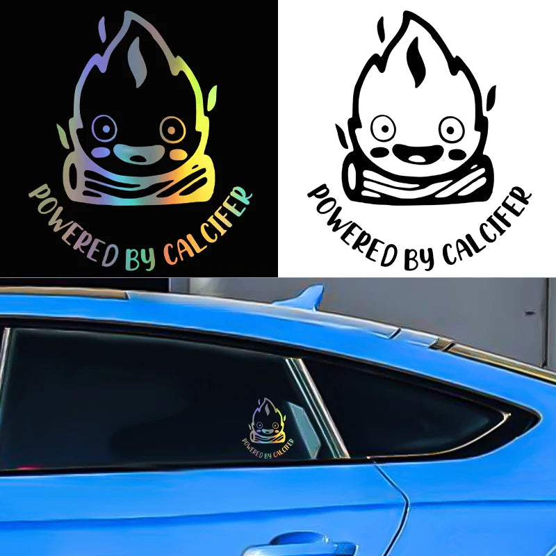 Holo Powered by Calcifer Vinyl Stickers