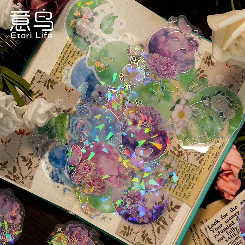 Celestial Blossom Holo Stickers