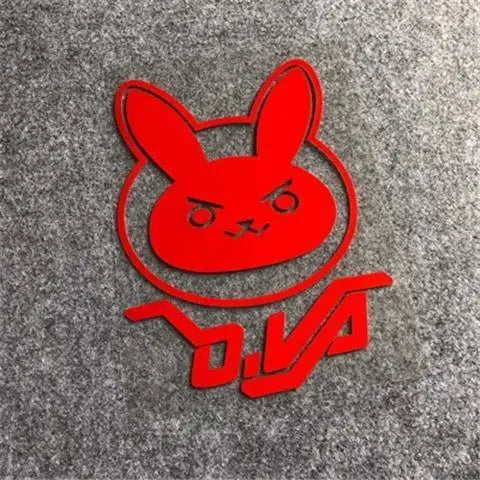 Overwatch Dva Logo Kawaii Rabbit Sticker