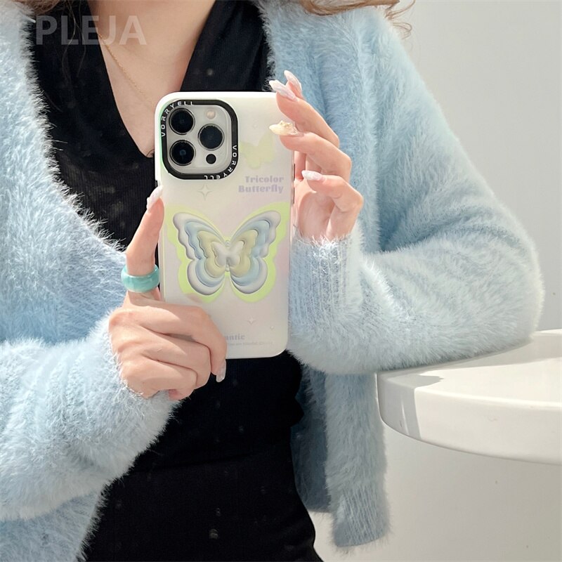 Holo Cute Butterfly iPhone Case