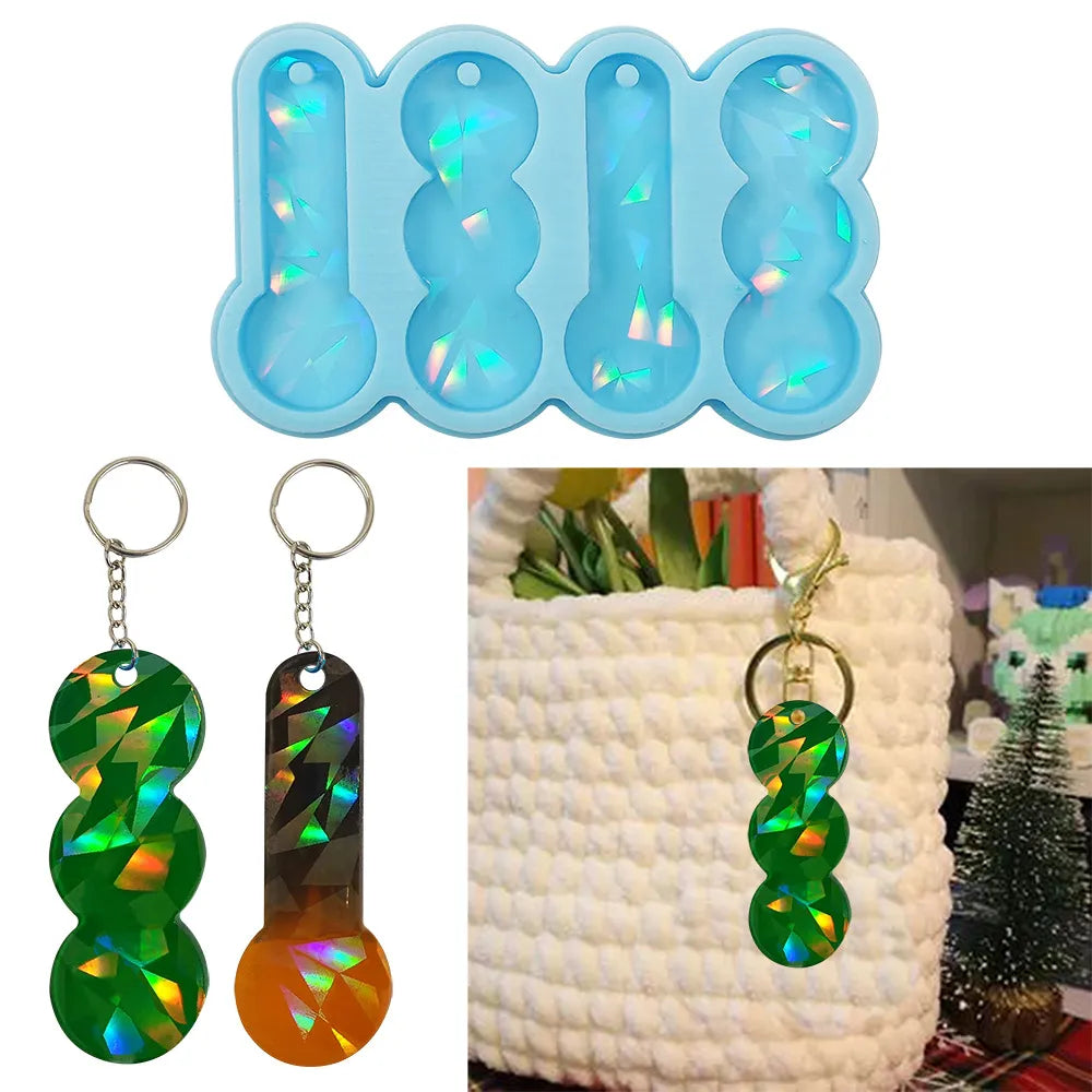 DIY Holo Keychain  Silicone Mold