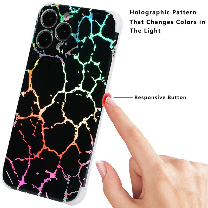 Holo Glossy Marble Samsung Phone Case