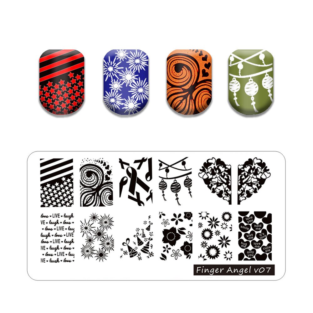 Nail Art Stamping Plates Holo Case