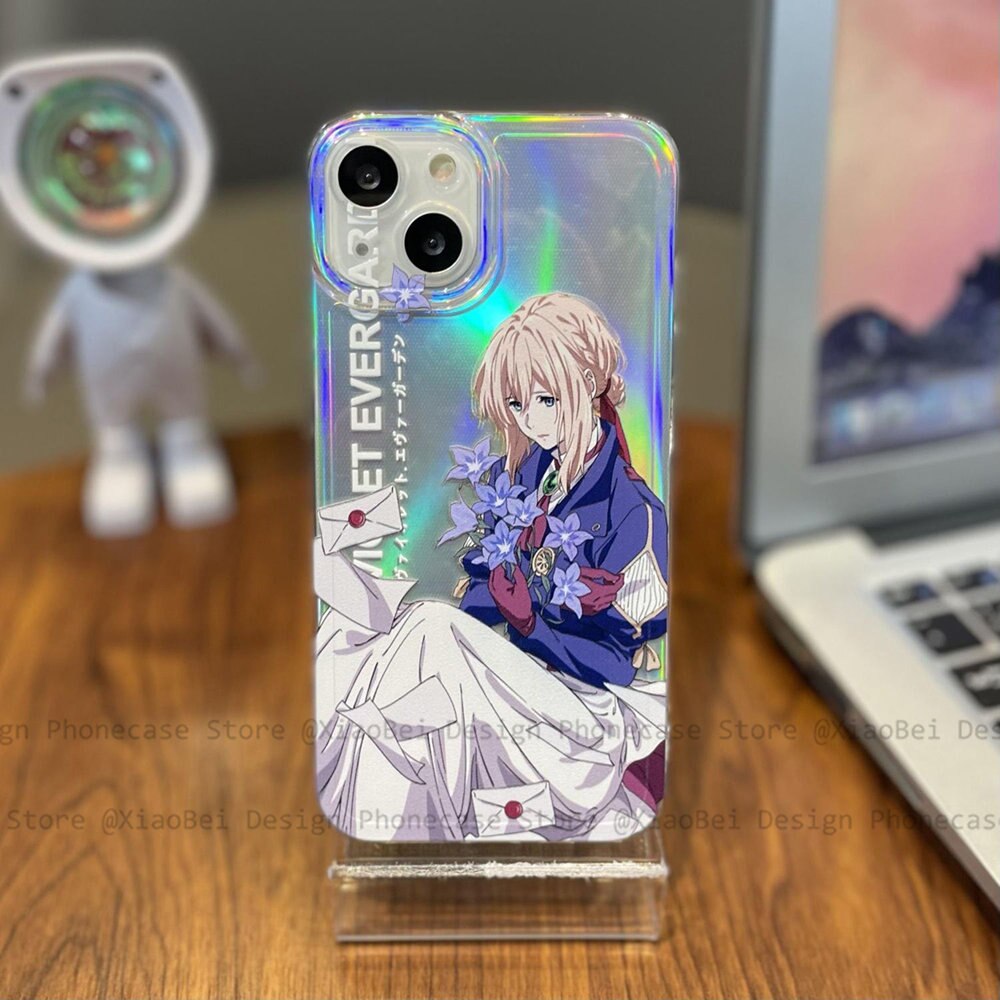 Holo Violet Evergarden iPhone Case