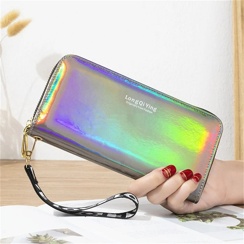 Holo Leather Clutch