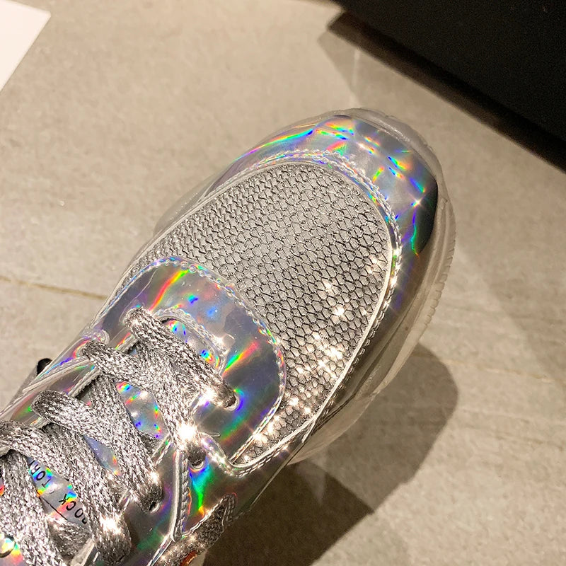 Holographic Transparent Sneakers