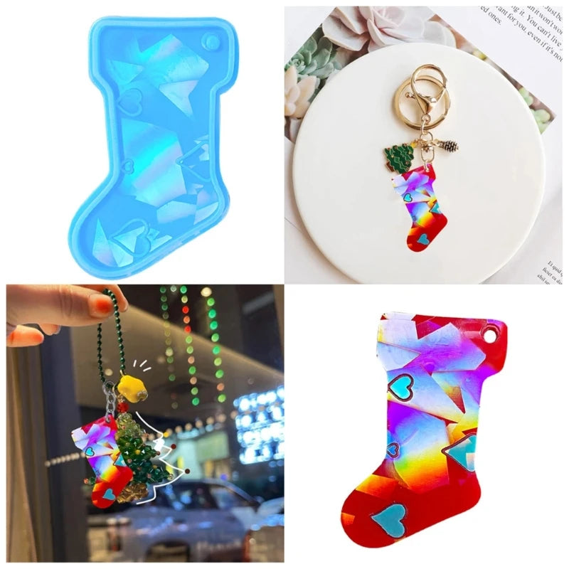 Holo Keychain Pendant Silicone Mold DIY