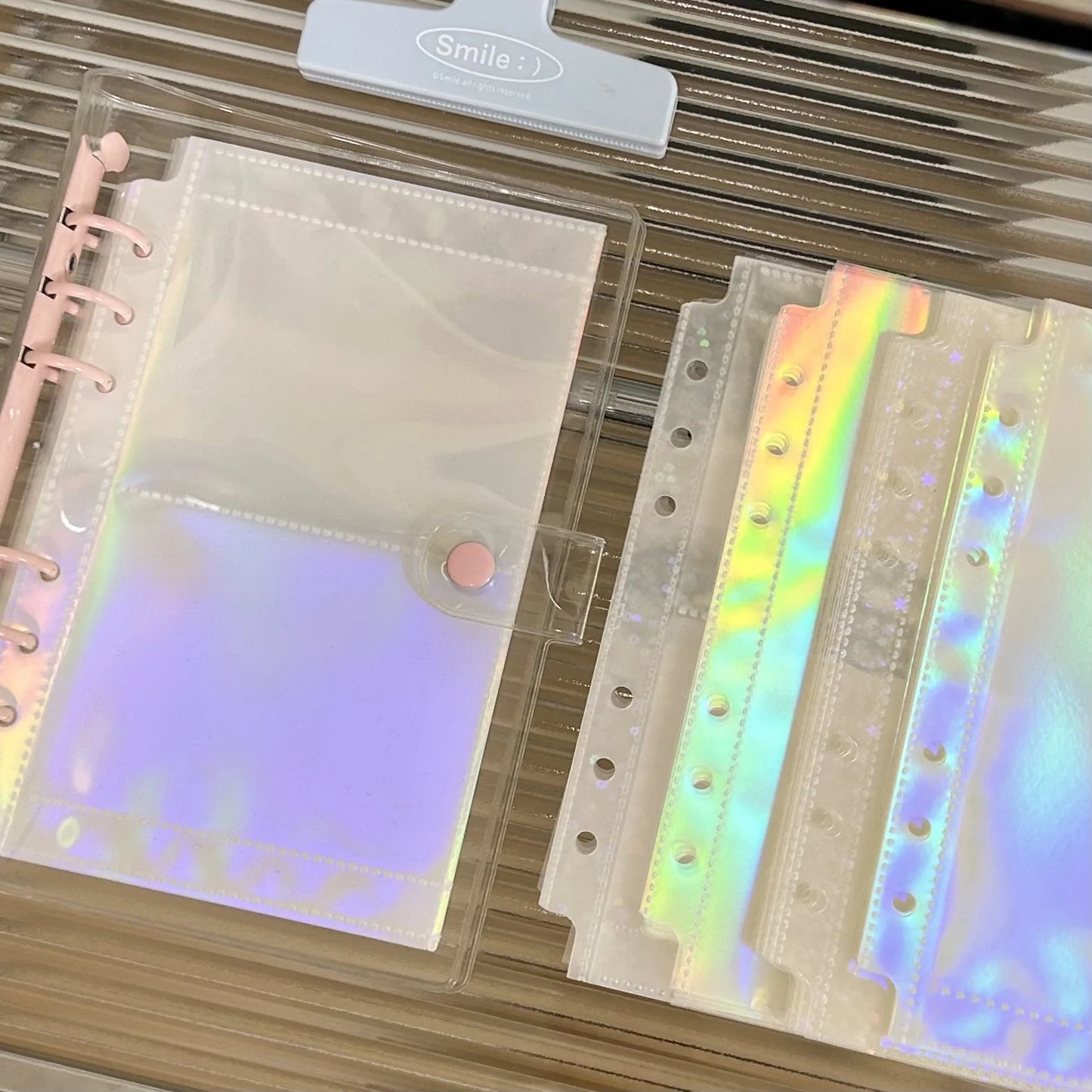 Holo A6 Laser Binder Photocard Sleeves