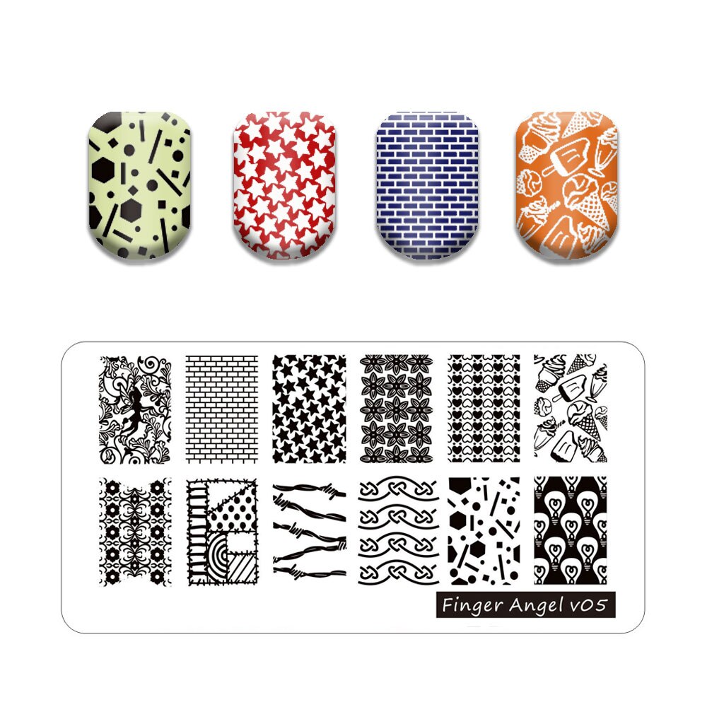 Nail Art Stamping Plates Holo Case