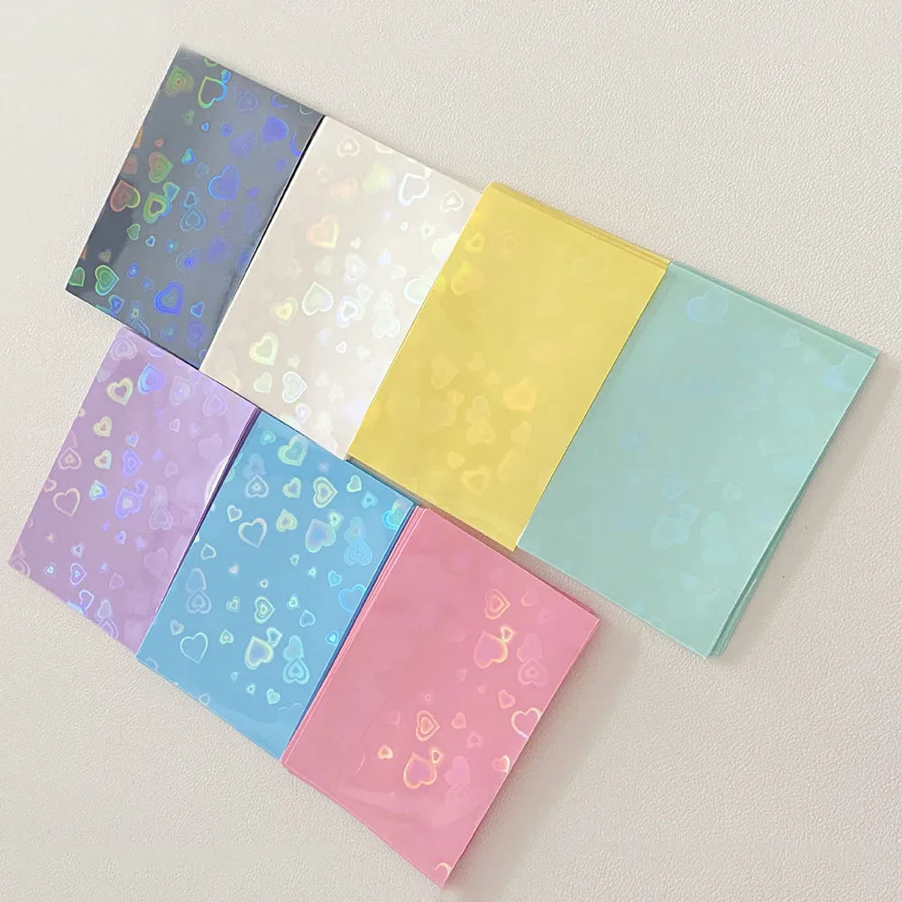 50pcs/pack Holo Card Holder 3 Inch Photocard Sleeves