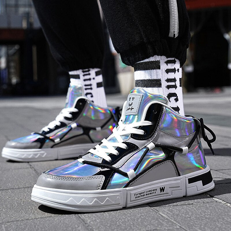 Holo Men's Shoes: High top Sneakers