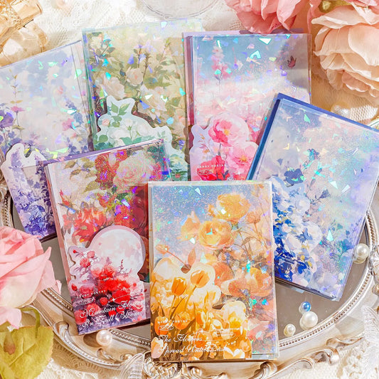 Holo Flower Realm Memo Pads Material Paper