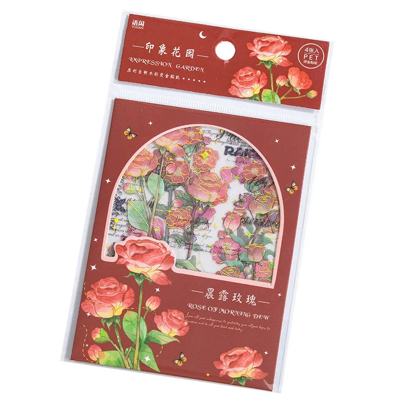 Kawaii Impression Garden Holo Stickers