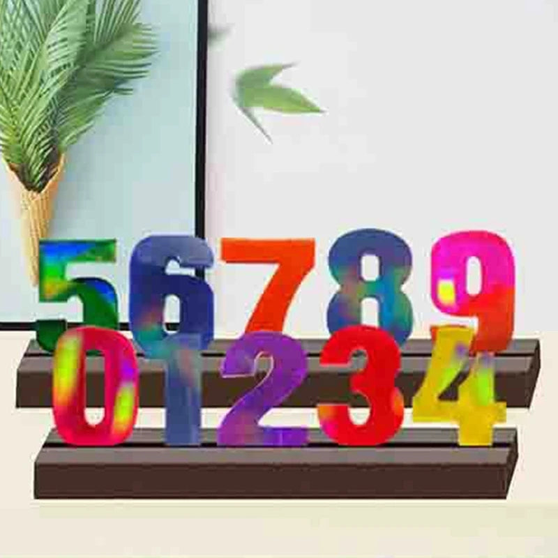 Holo Silicone Resin Mold Letters & Numbers