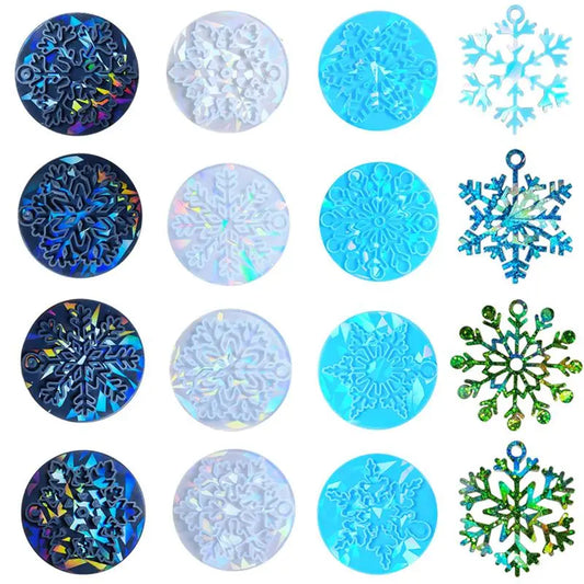 Holographic Christmas Resin Molds