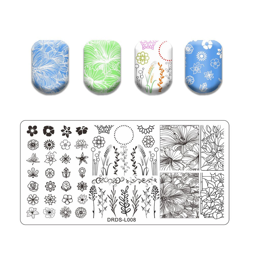 Nail Art Stamping Plates Holo Case