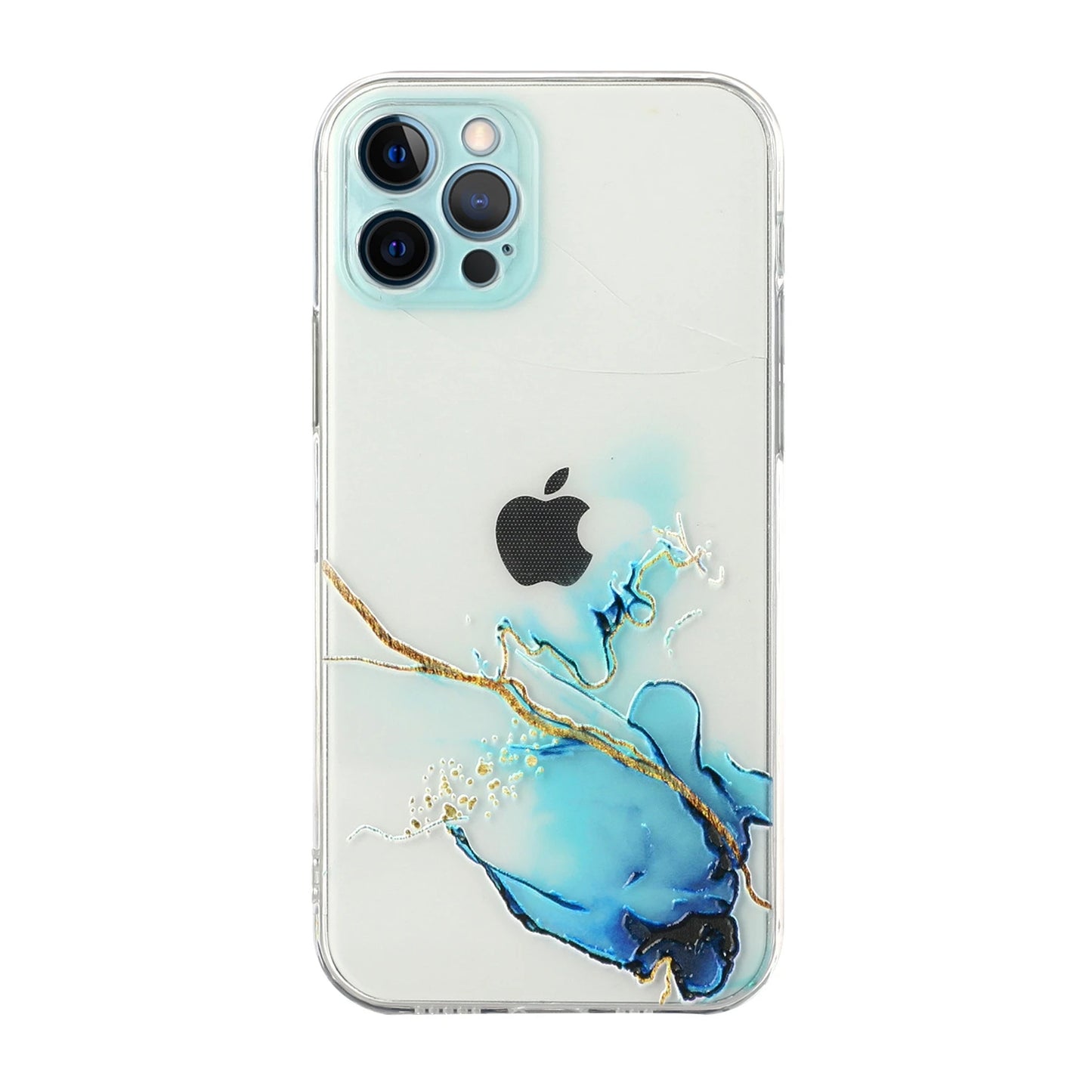 Holo Marble Soft Clear iPhone Case