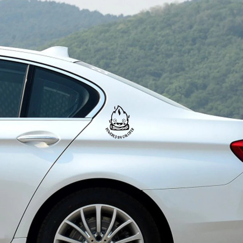 Powered by Calcifer Fuel Tank Cap Car Stickers