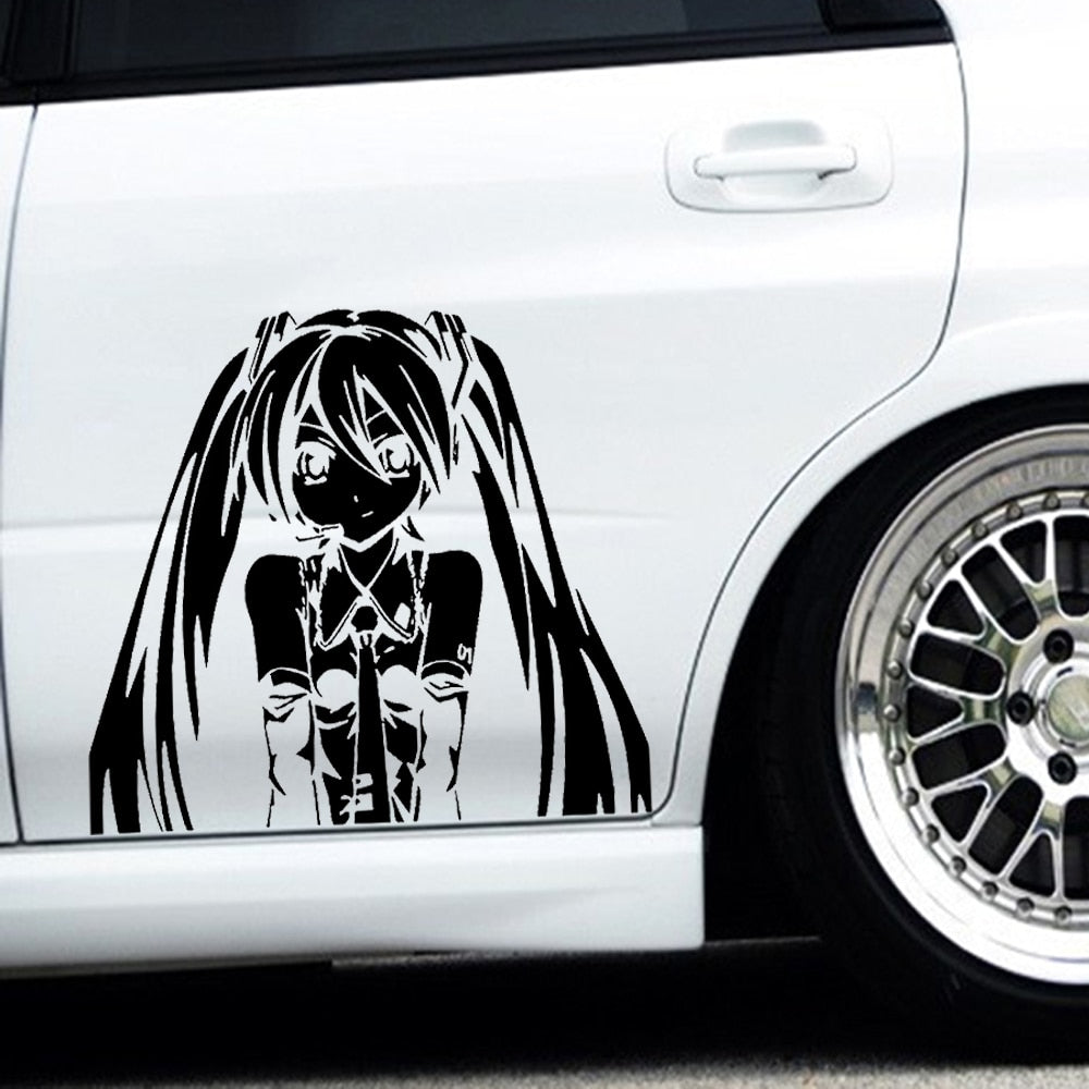 Holographic Anime Girl JDM Vinyl Sticker