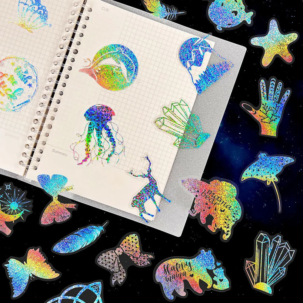 Wild Creatures Holographic Stickers