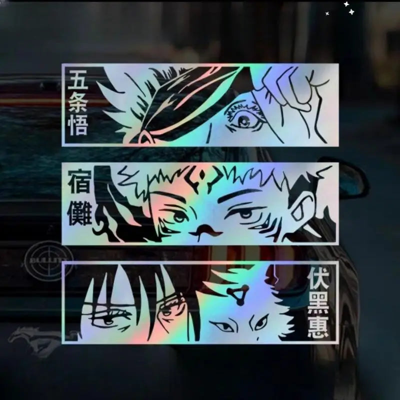 Jujutsu Kaisen Reflective Car Stickers