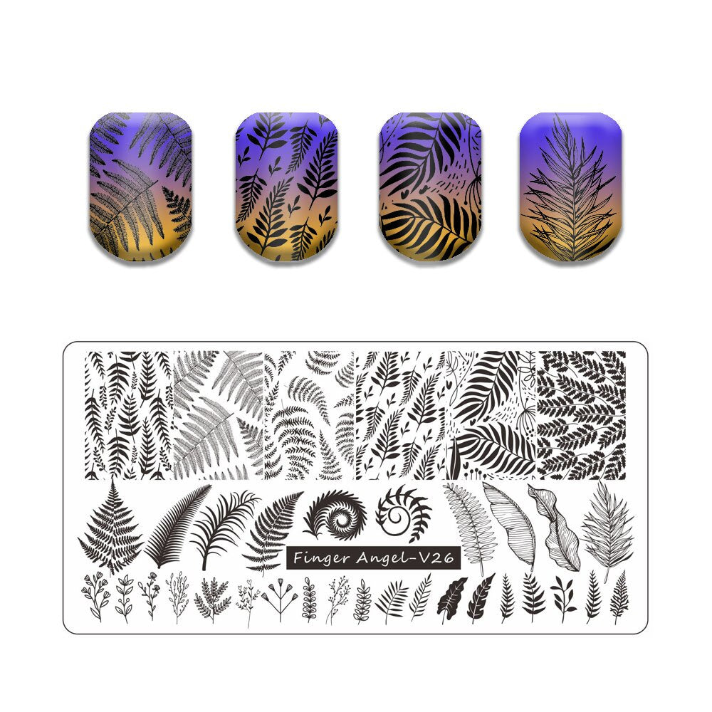 Nail Art Stamping Plates Holo Case