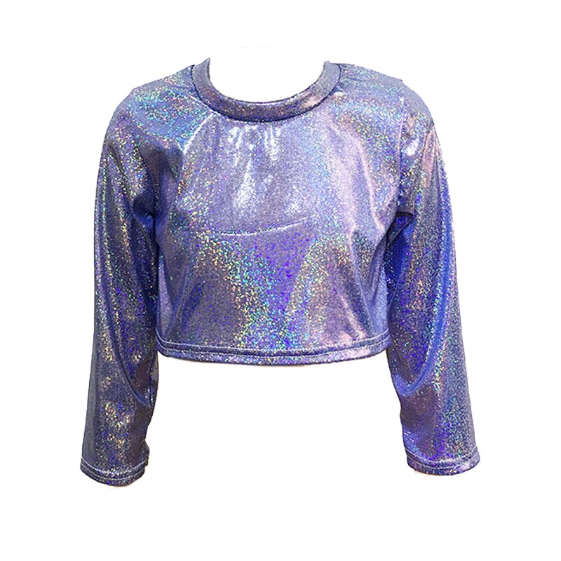 Holographic Shiny Metallic Tops