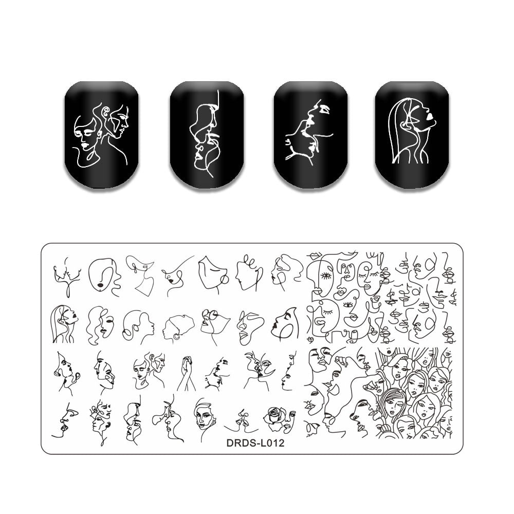 Nail Art Stamping Plates Holo Case