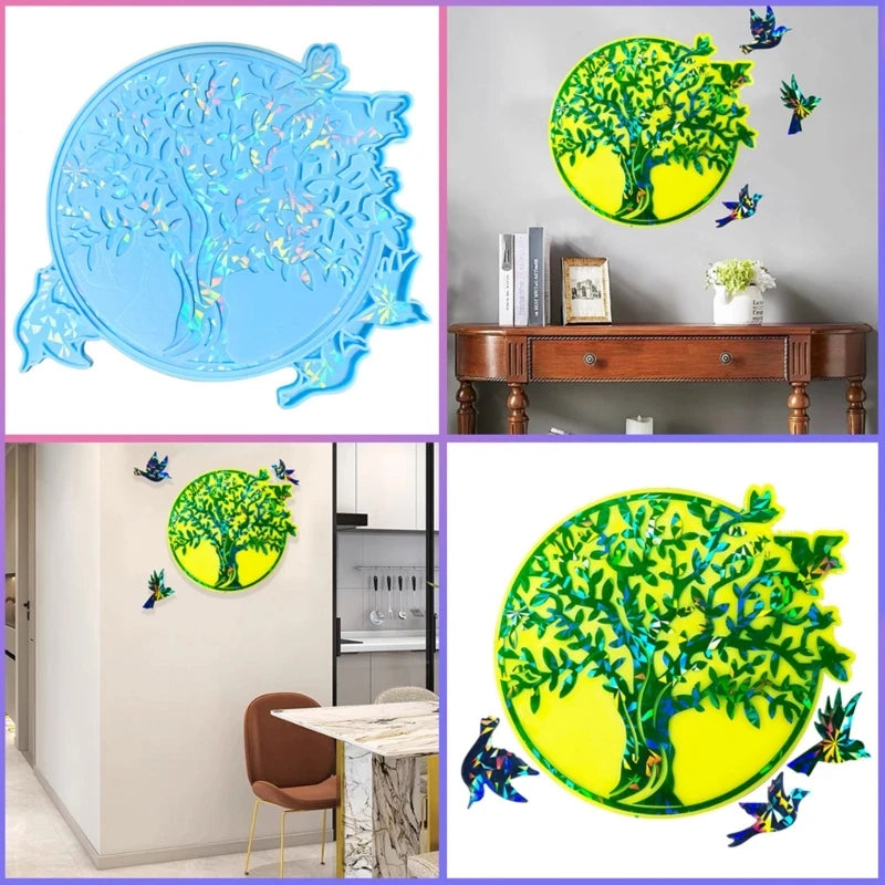 Diy Holo Tree of Life Wall Sticker Silicone Mold