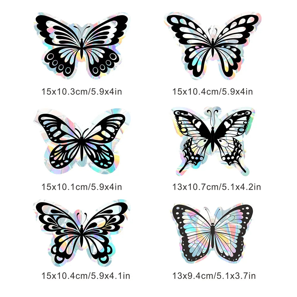 Butterfly Rainbow Suncatcher Stickers