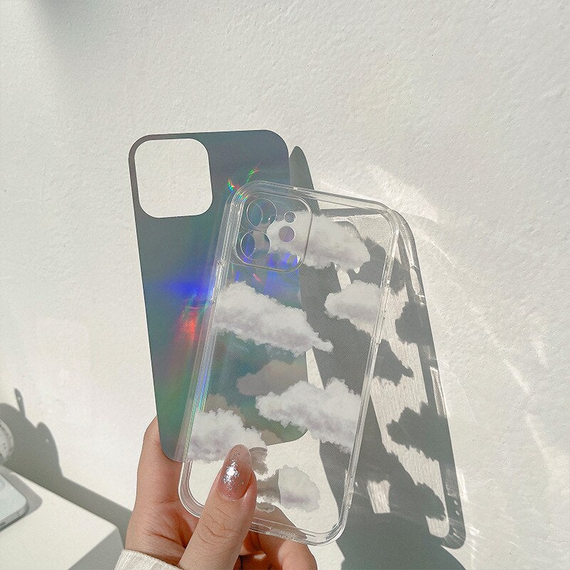 Holo Blue Sky Fantasy Baiyun iPhone Case