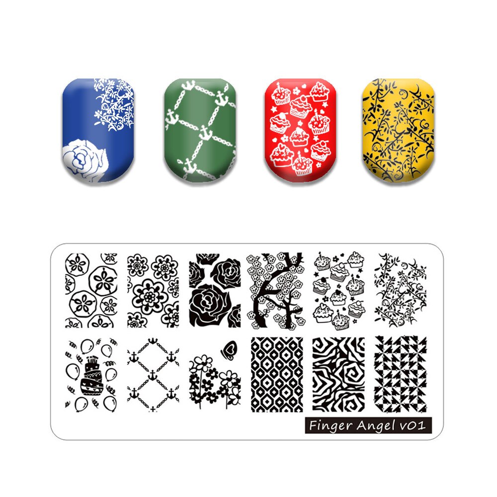 Nail Art Stamping Plates Holo Case