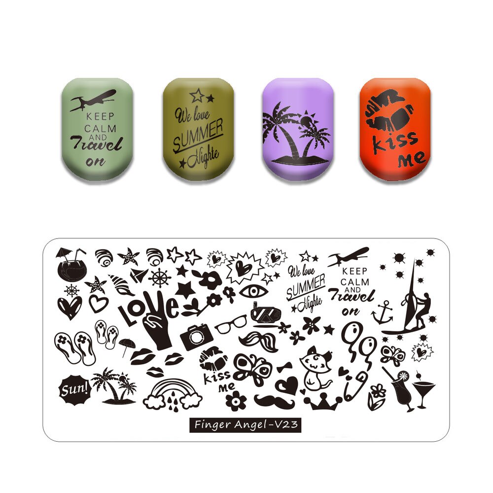 Nail Art Stamping Plates Holo Case