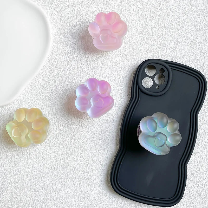 Cute Cat Claw Holo Phone Grip