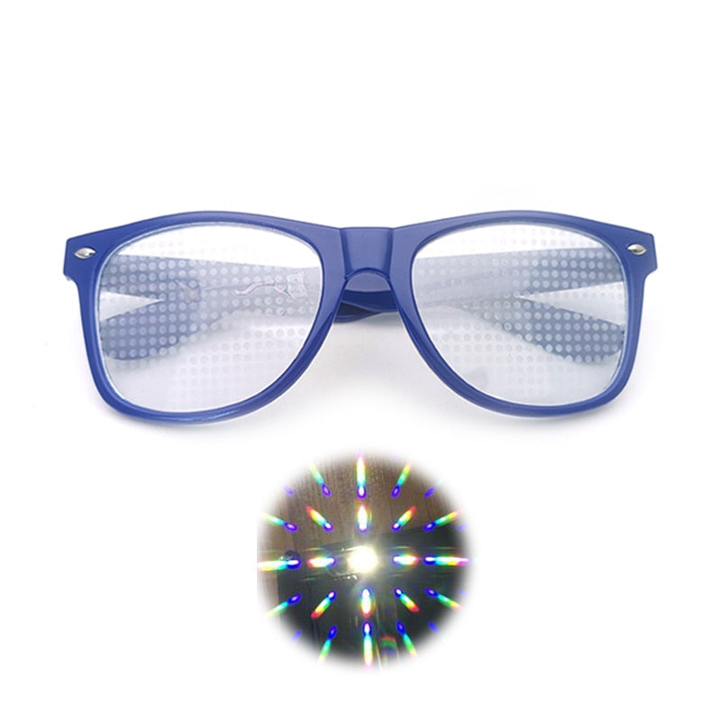 Diffraction 3D Rectangle Sunglasses