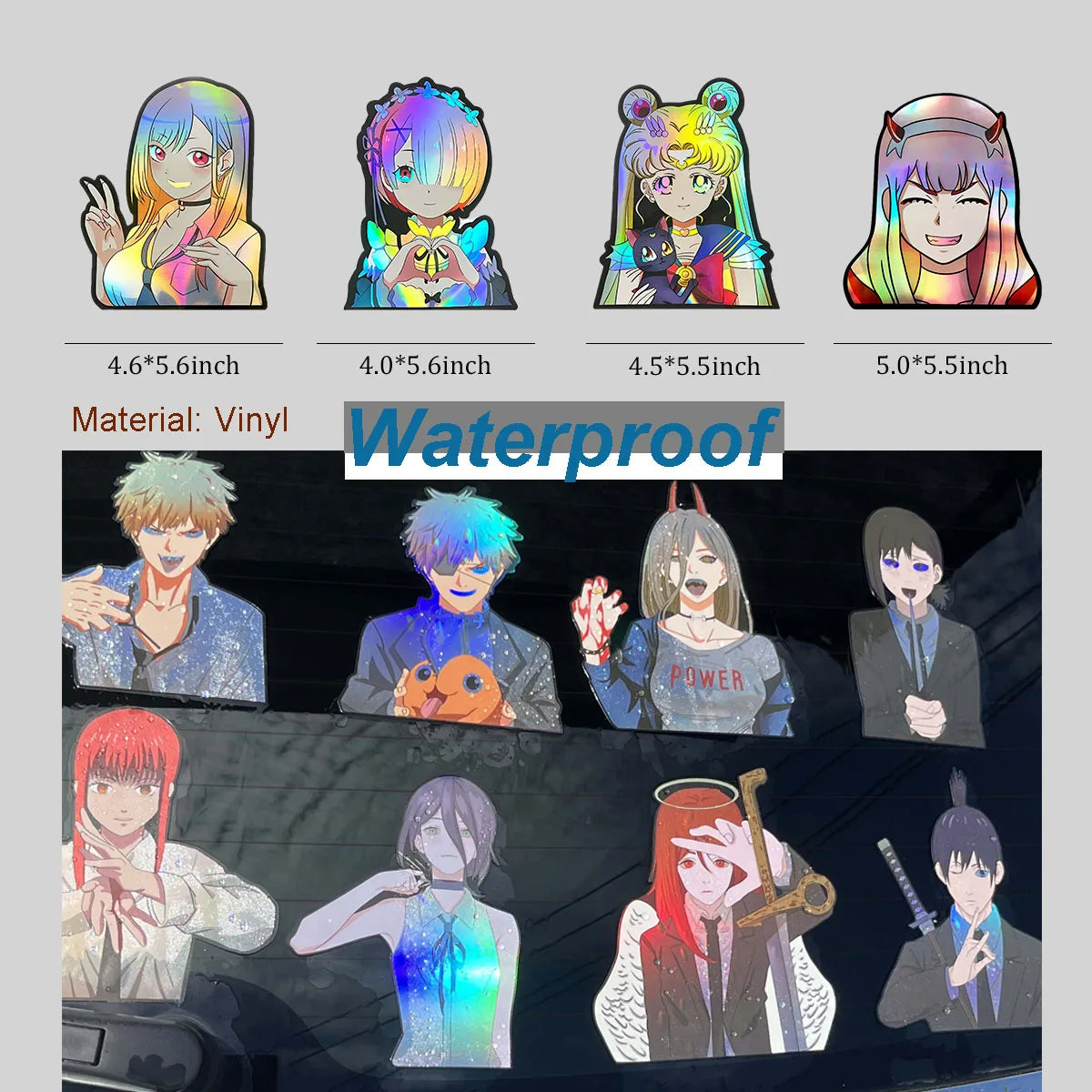 Anime Holographic Stickers