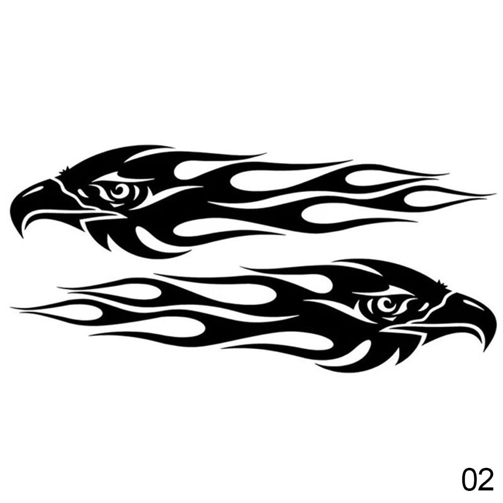 Eagle Flame Holo Decal