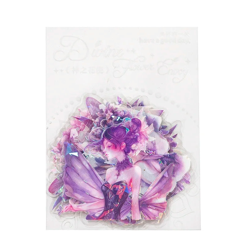 Cute Flower Fairy Holo Sticker Pack