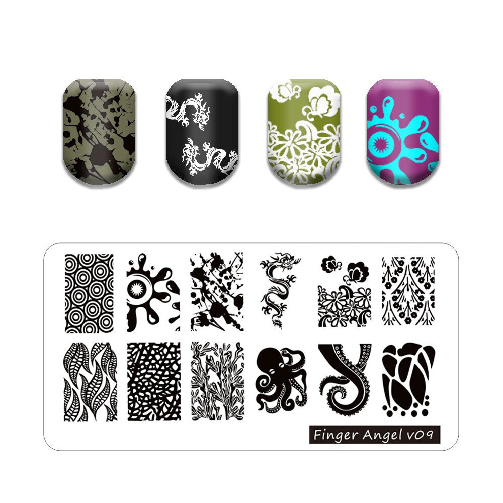 Nail Art Stamping Plates Holo Case