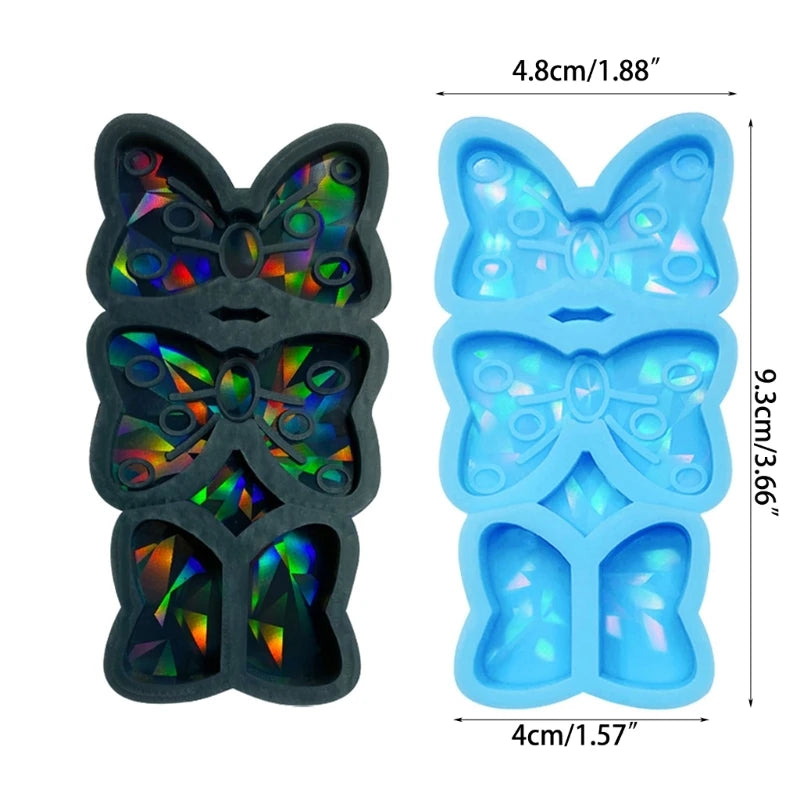 Holo Bow Tie Molds for Straws