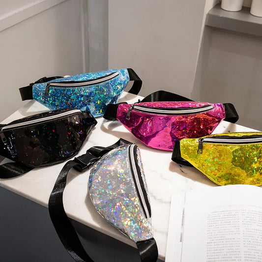 Sequins Holographic Fanny Pack / Waist Pack