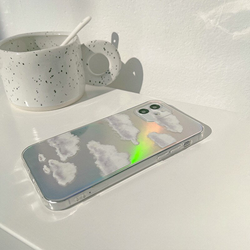 Holo Blue Sky Fantasy Baiyun iPhone Case