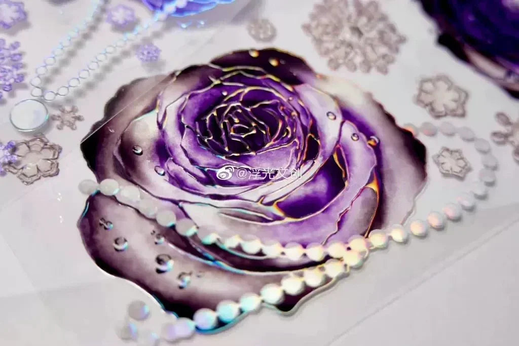 Etheral Purple Rose Pearl PET Tape