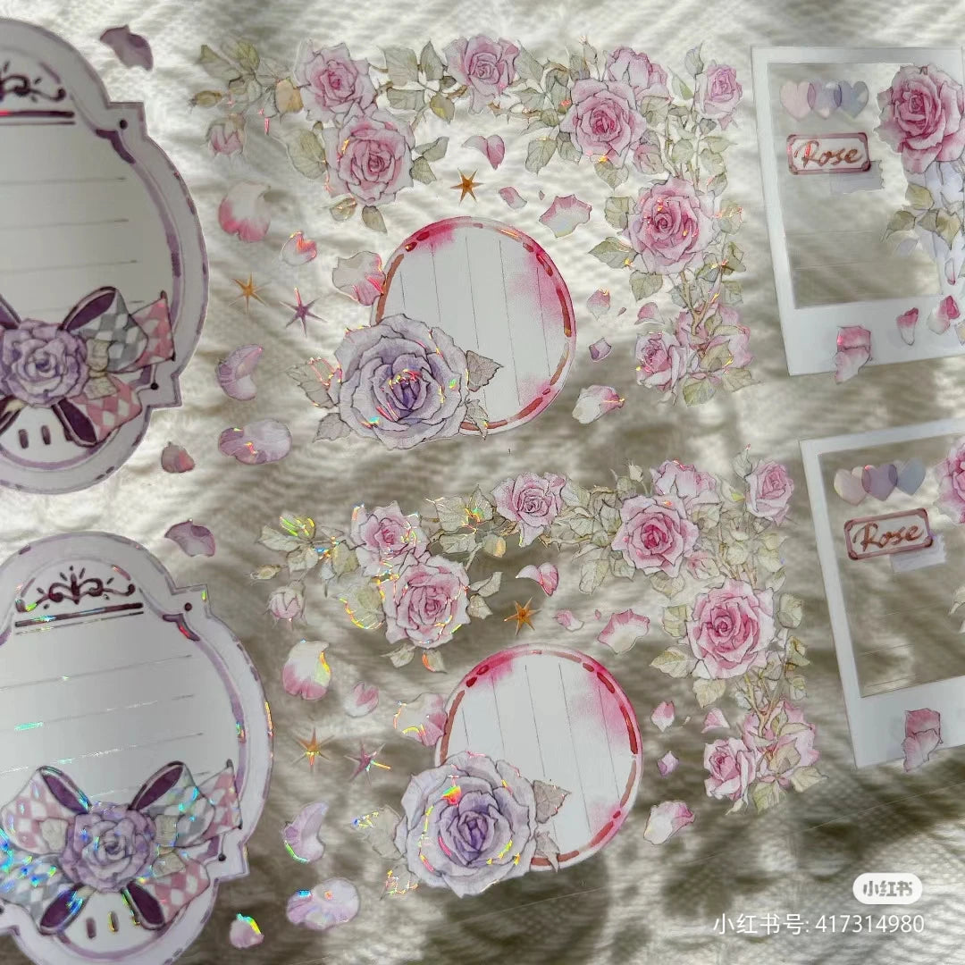 Flower Frames Shiny PET Washi Tape