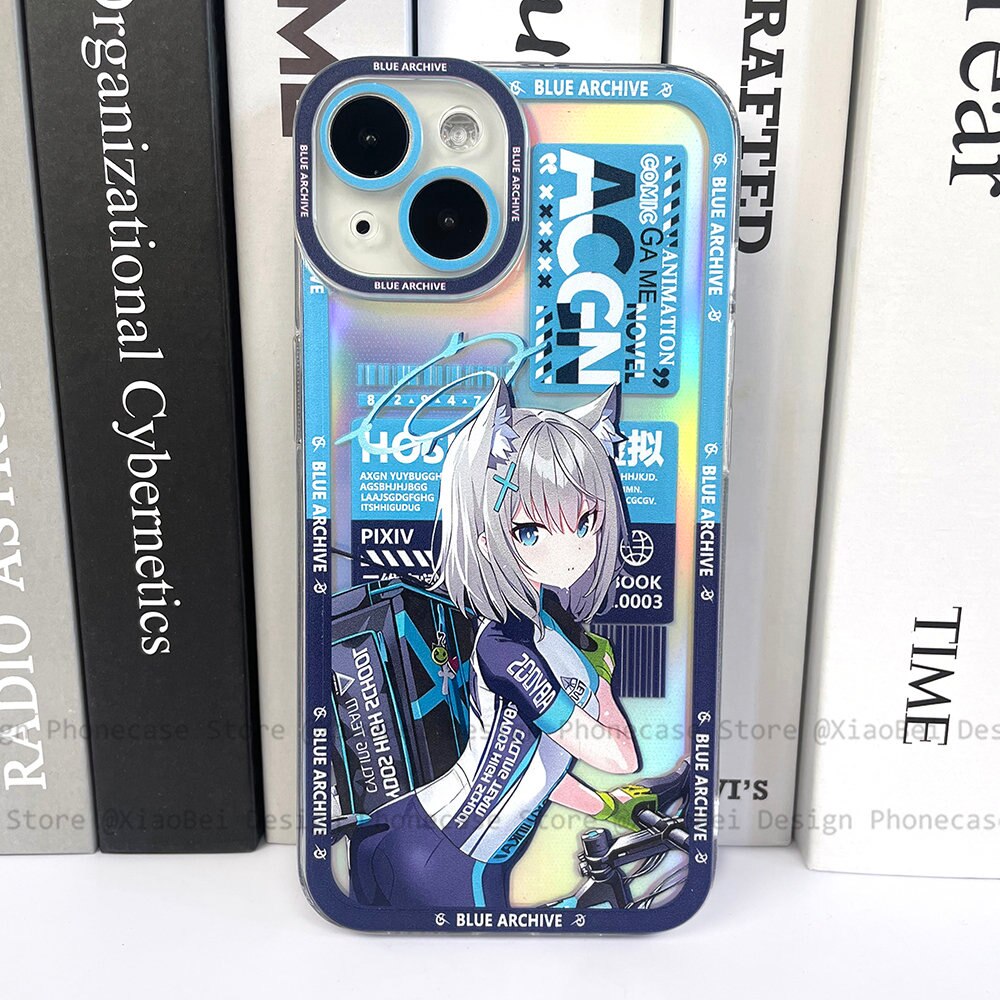 Holo Blue Archive Sunaokami Shiroko iPhone Case