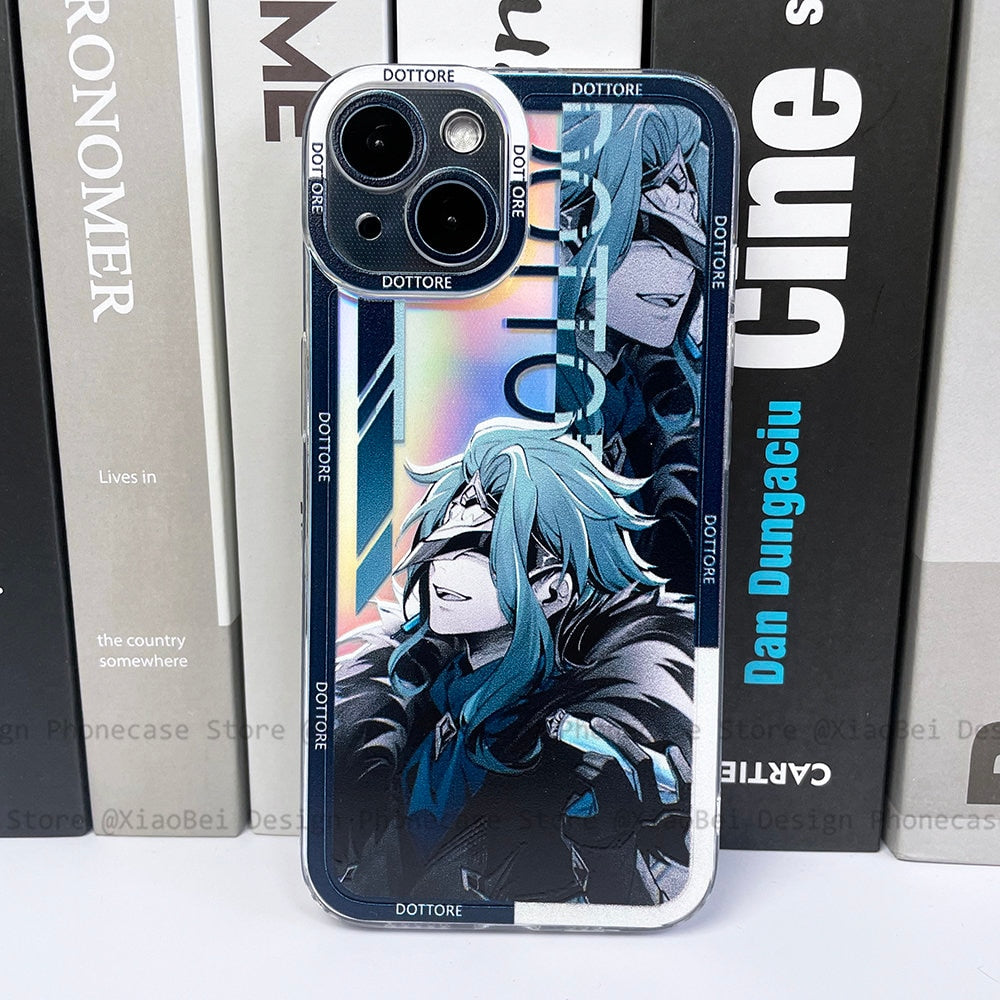 Holo Genshin Impact Dottore iPhone Case